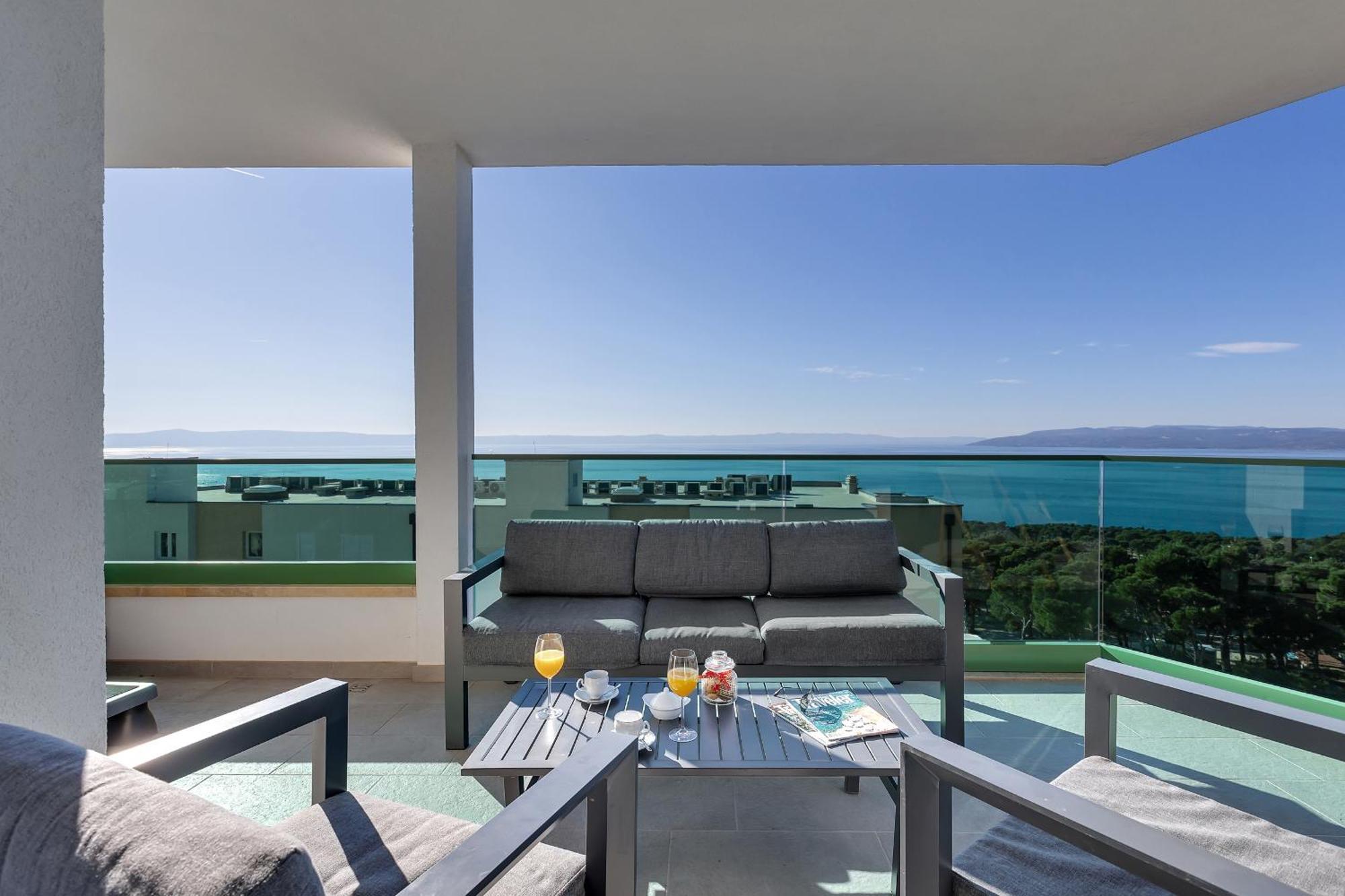 شقة Exclusive Penthouse Big Blue With Private Jacuzzi ماكارسكا المظهر الخارجي الصورة