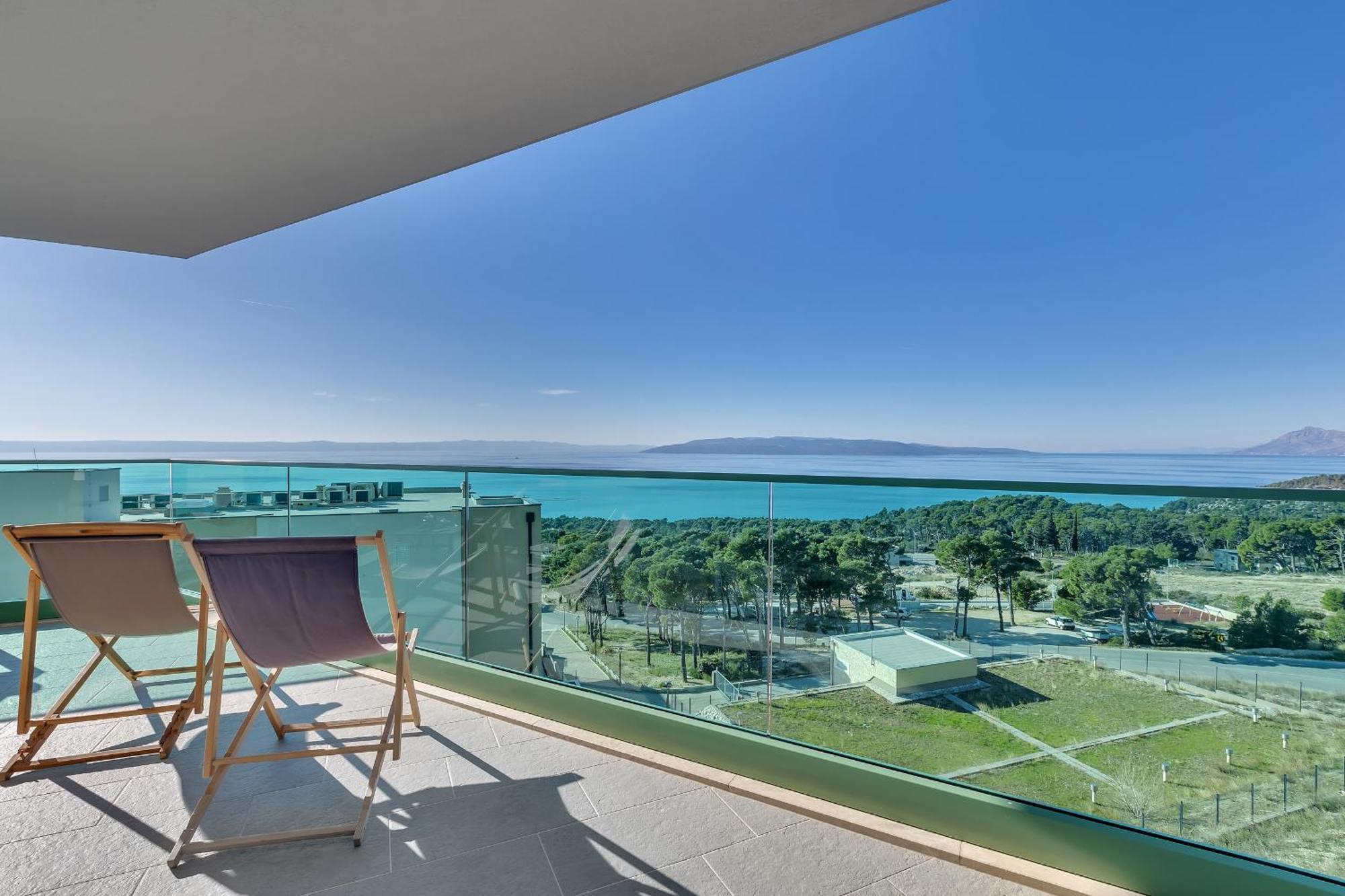 شقة Exclusive Penthouse Big Blue With Private Jacuzzi ماكارسكا المظهر الخارجي الصورة