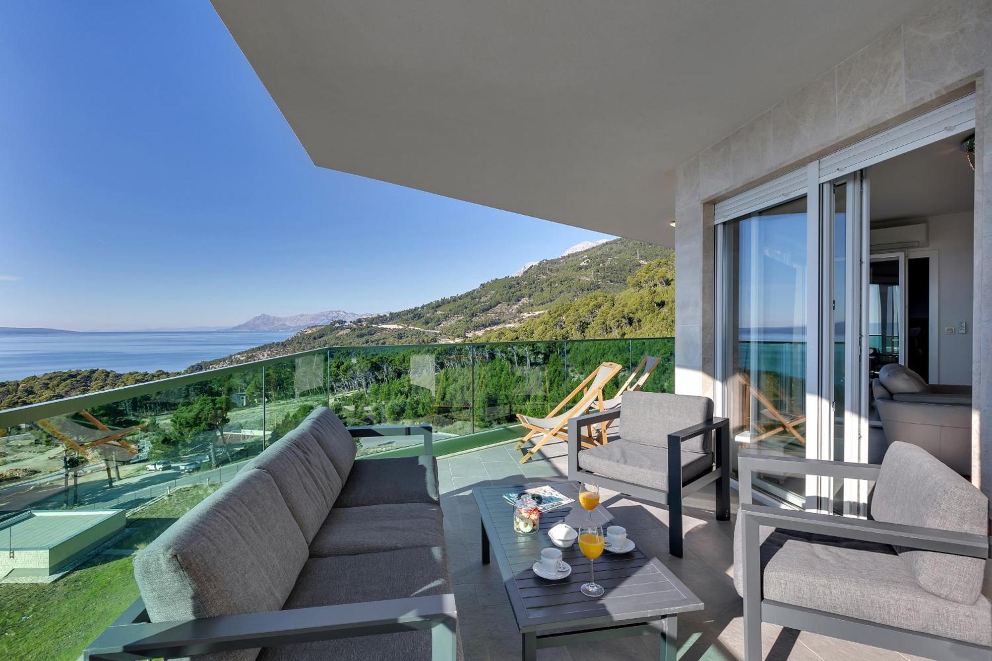 شقة Exclusive Penthouse Big Blue With Private Jacuzzi ماكارسكا المظهر الخارجي الصورة