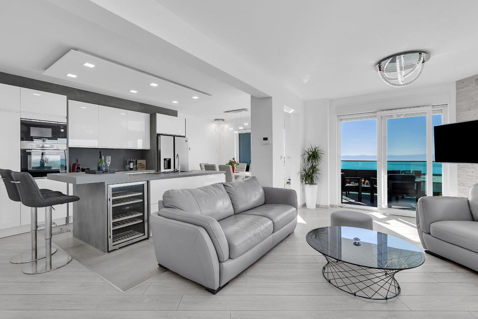 شقة Exclusive Penthouse Big Blue With Private Jacuzzi ماكارسكا المظهر الخارجي الصورة