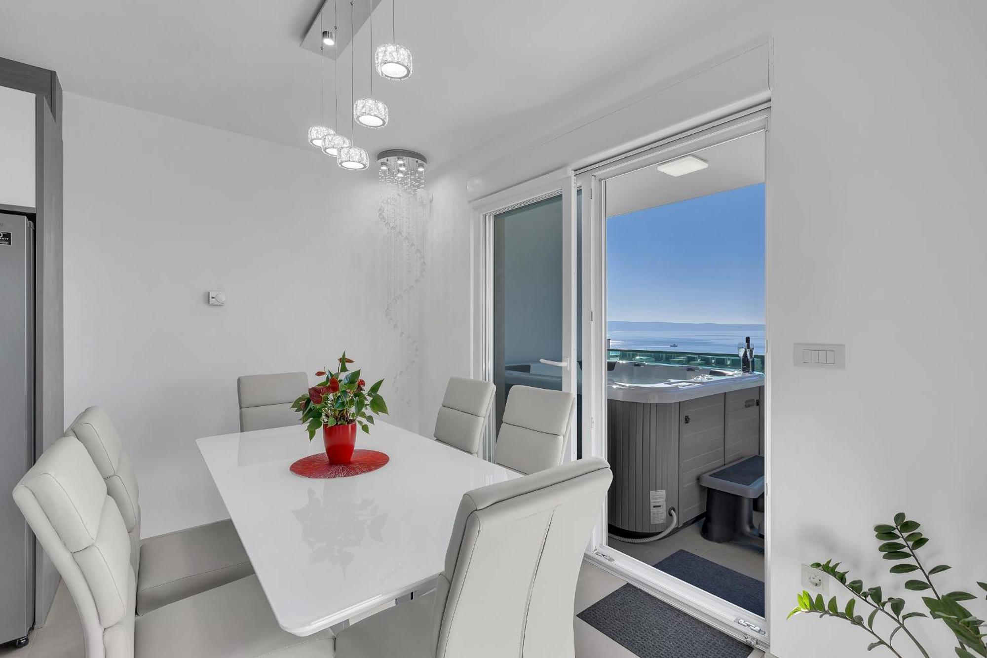 شقة Exclusive Penthouse Big Blue With Private Jacuzzi ماكارسكا المظهر الخارجي الصورة