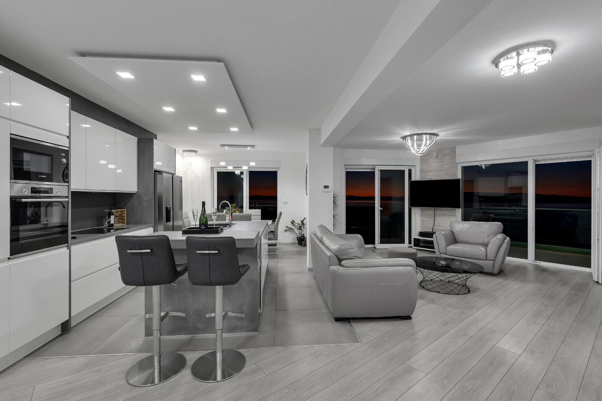 شقة Exclusive Penthouse Big Blue With Private Jacuzzi ماكارسكا المظهر الخارجي الصورة