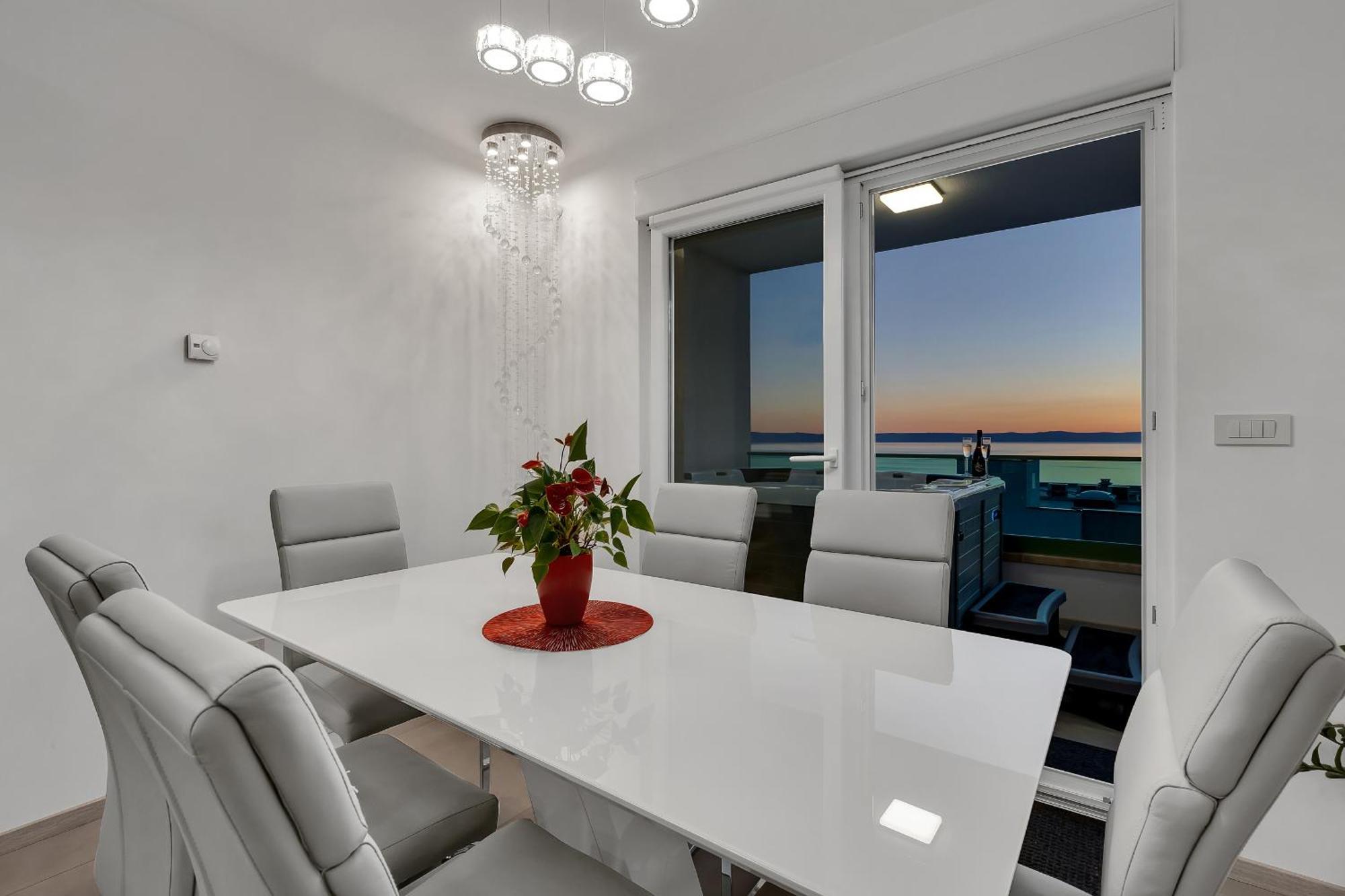 شقة Exclusive Penthouse Big Blue With Private Jacuzzi ماكارسكا المظهر الخارجي الصورة