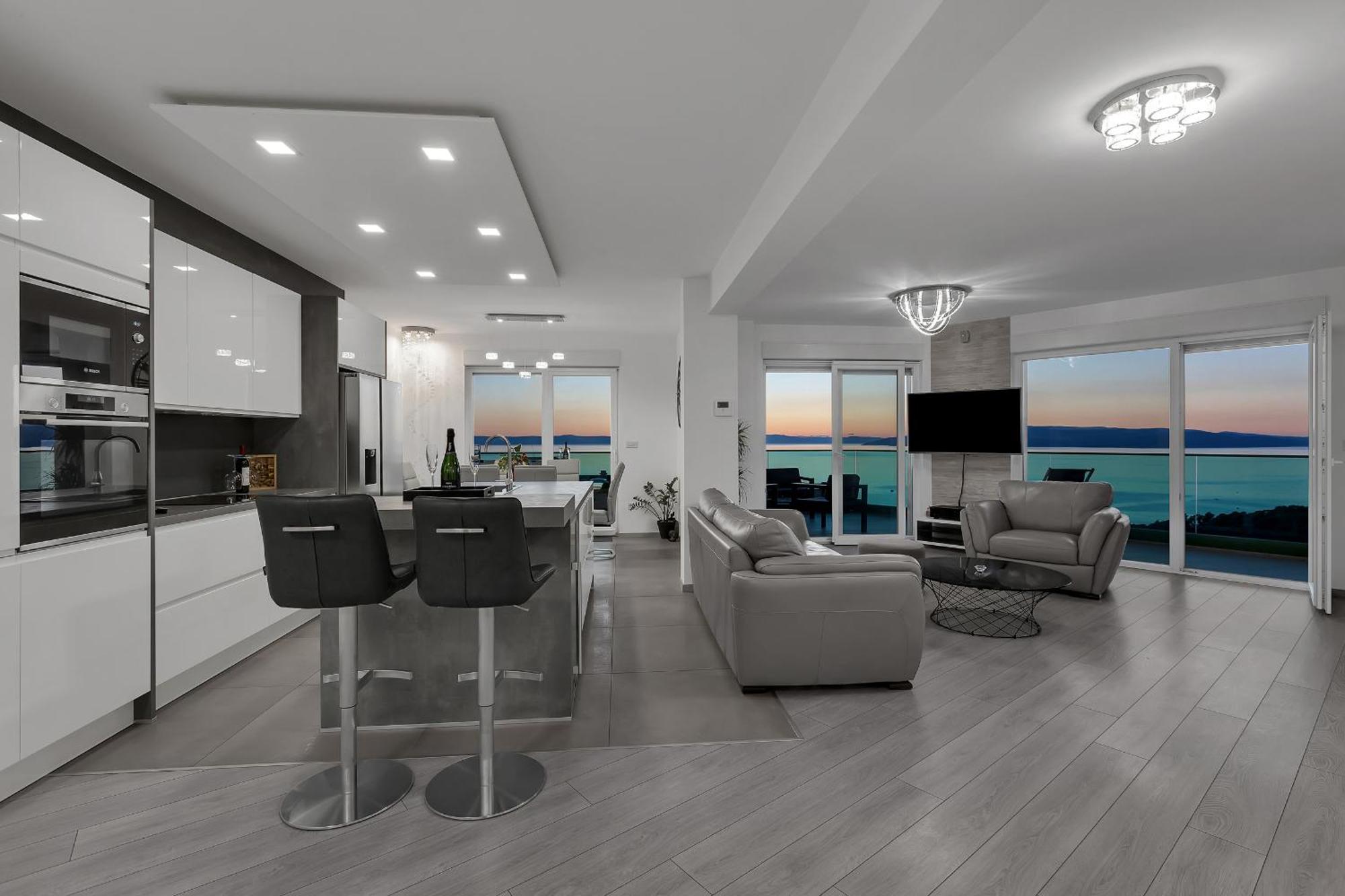 شقة Exclusive Penthouse Big Blue With Private Jacuzzi ماكارسكا المظهر الخارجي الصورة