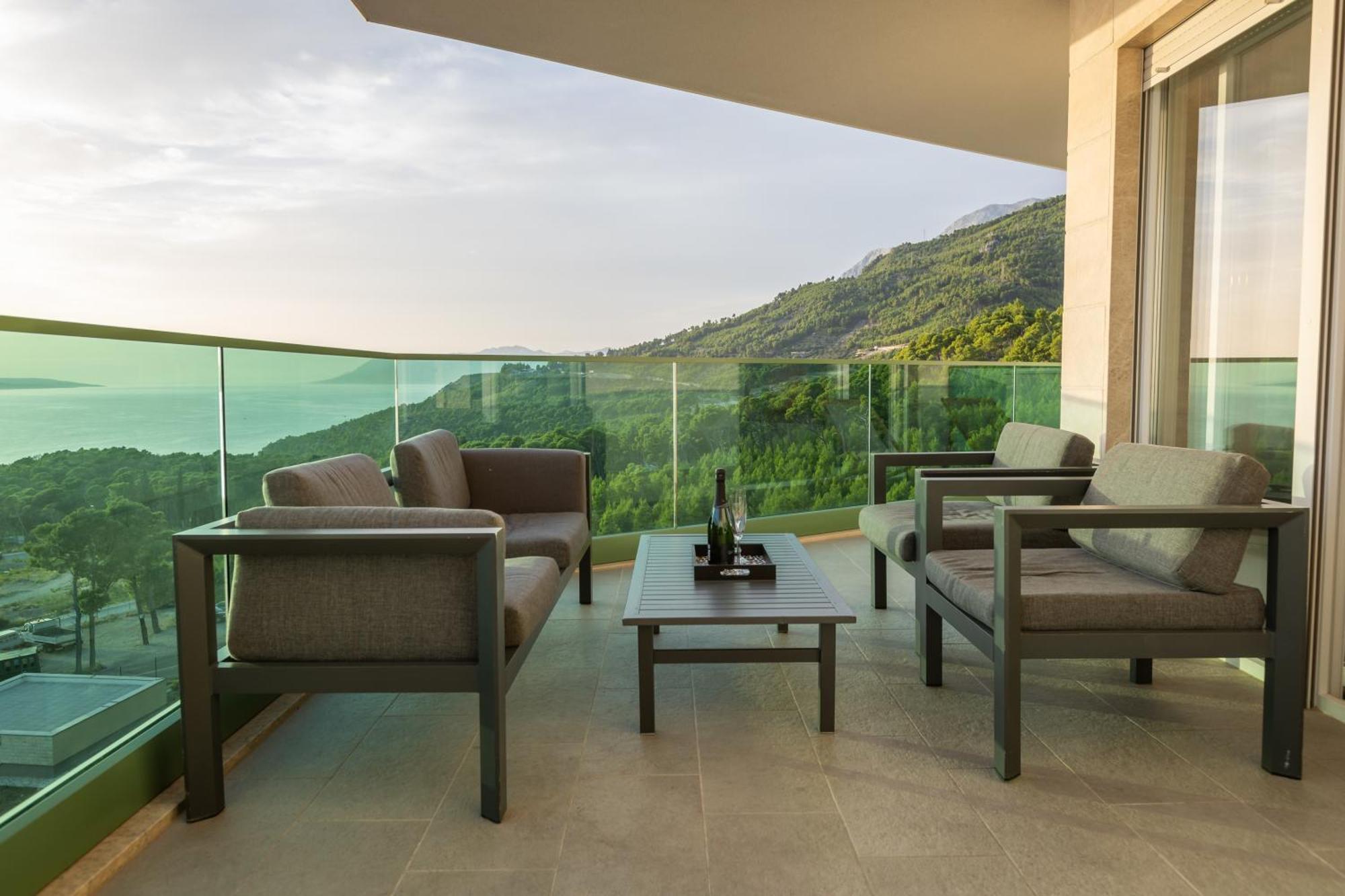 شقة Exclusive Penthouse Big Blue With Private Jacuzzi ماكارسكا المظهر الخارجي الصورة